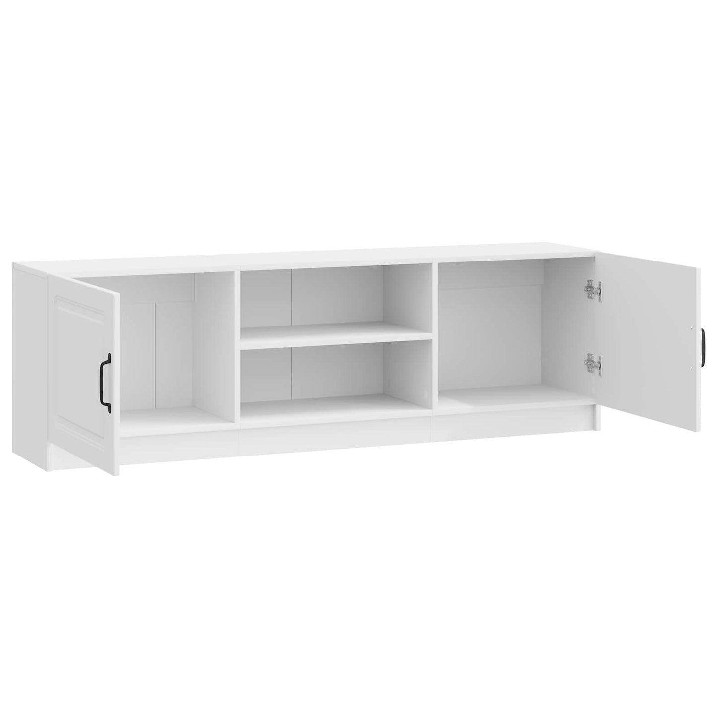 TV szekrény Magasfényű Fehér 150 x 31 x 47 cm Szerelt Fa