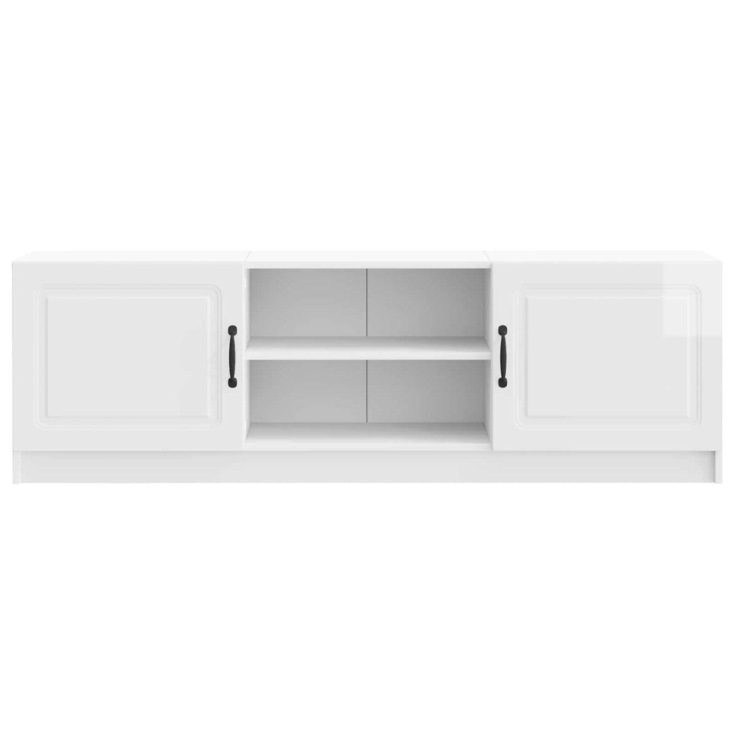 TV szekrény Magasfényű Fehér 150 x 31 x 47 cm Szerelt Fa