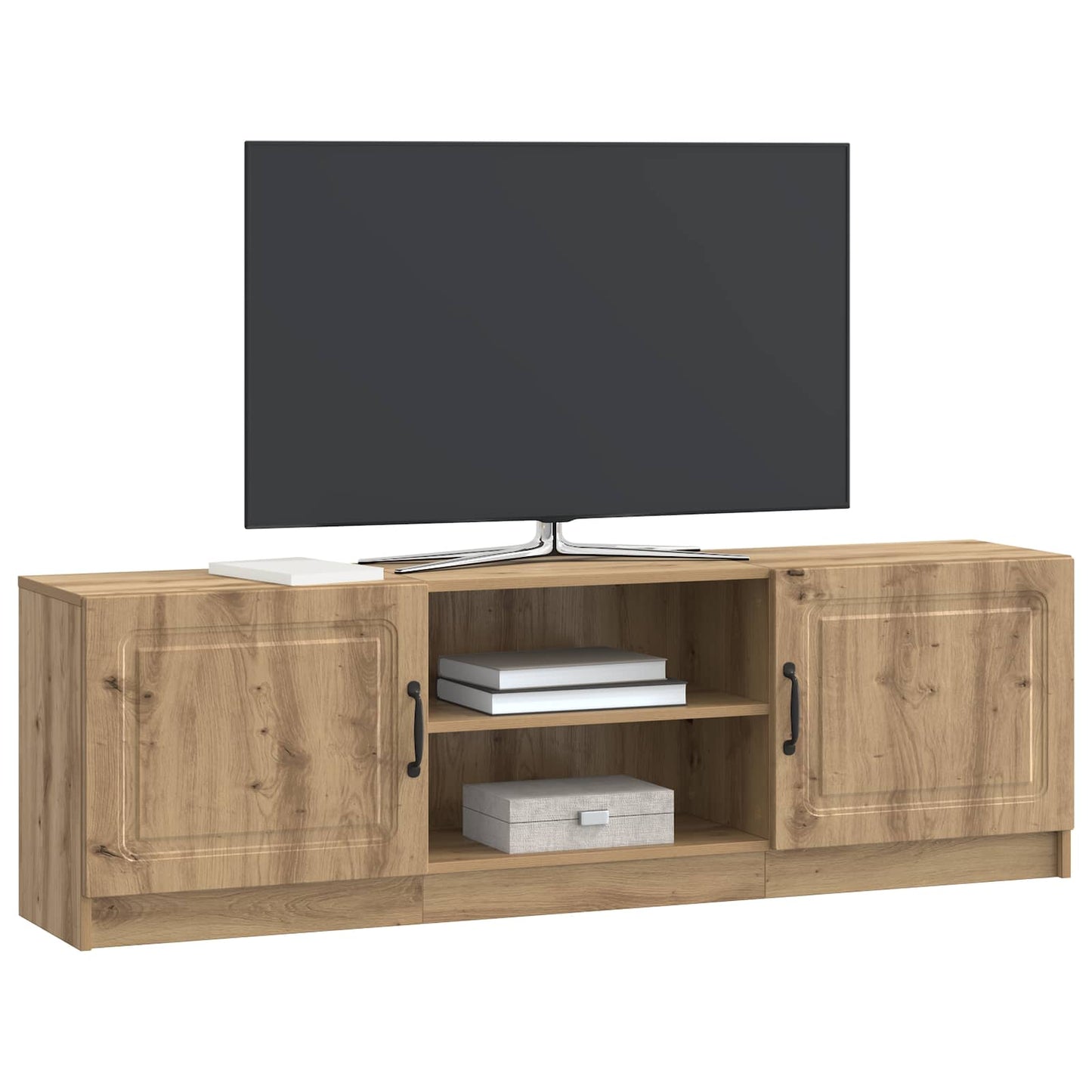 TV szekrény 150 x 31 x 47 cm Kézműves Tölgy Szerelt Fa