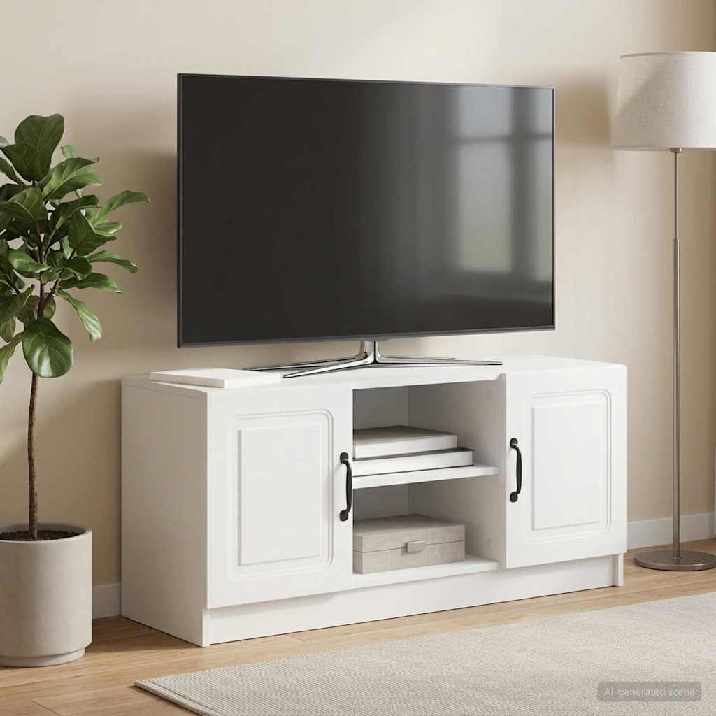 TV szekrény Fehér 102 x 34,5 x 47 cm Szerelt Fa