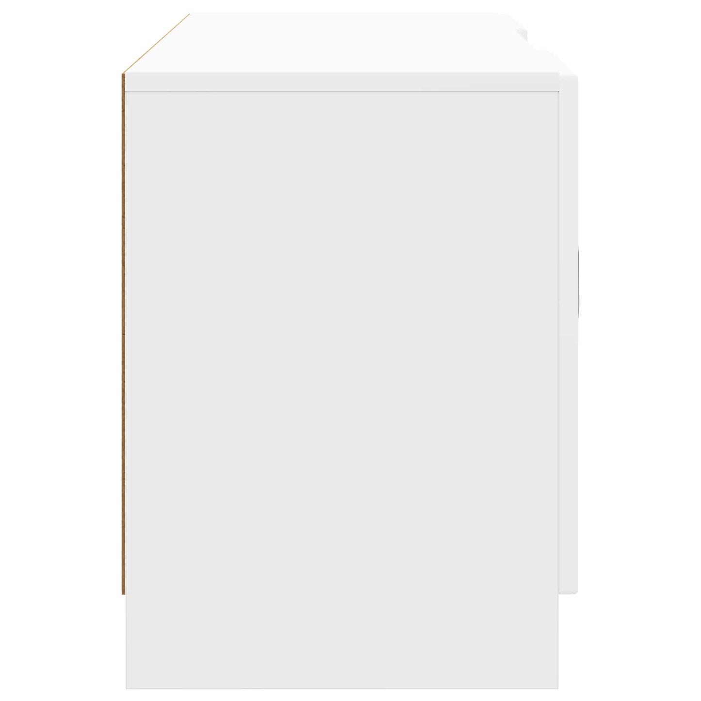 TV szekrény Magasfényű Fehér 102 x 34,5 x 47 cm Szerelt Fa