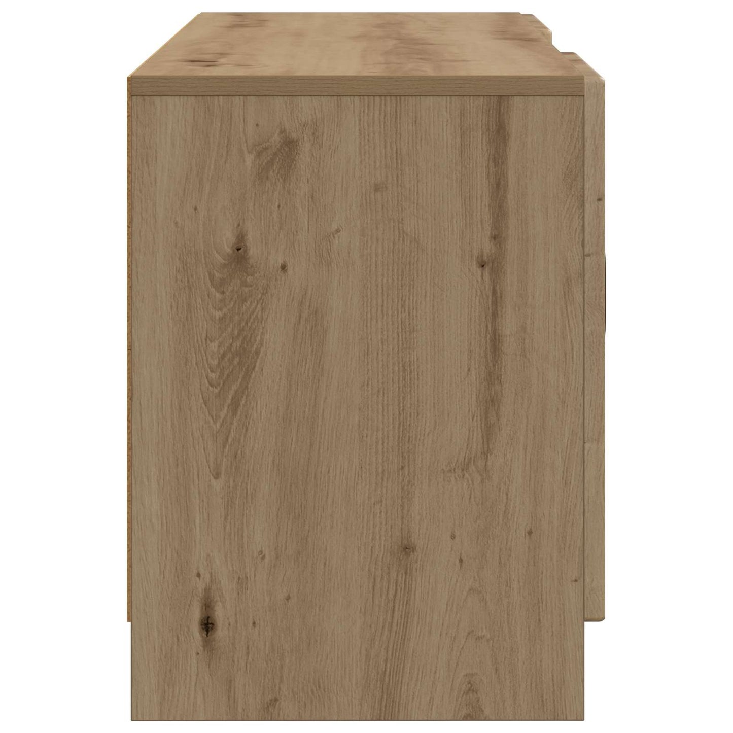 TV szekrény 102 x 34,5 x 47 cm Kézműves Tölgy Szerelt Fa