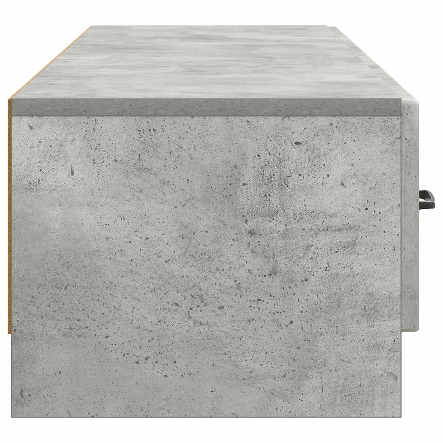 TV szekrény fiókkal Betonszürke 147 x 34,5 x 27 cm Szerelt Fa