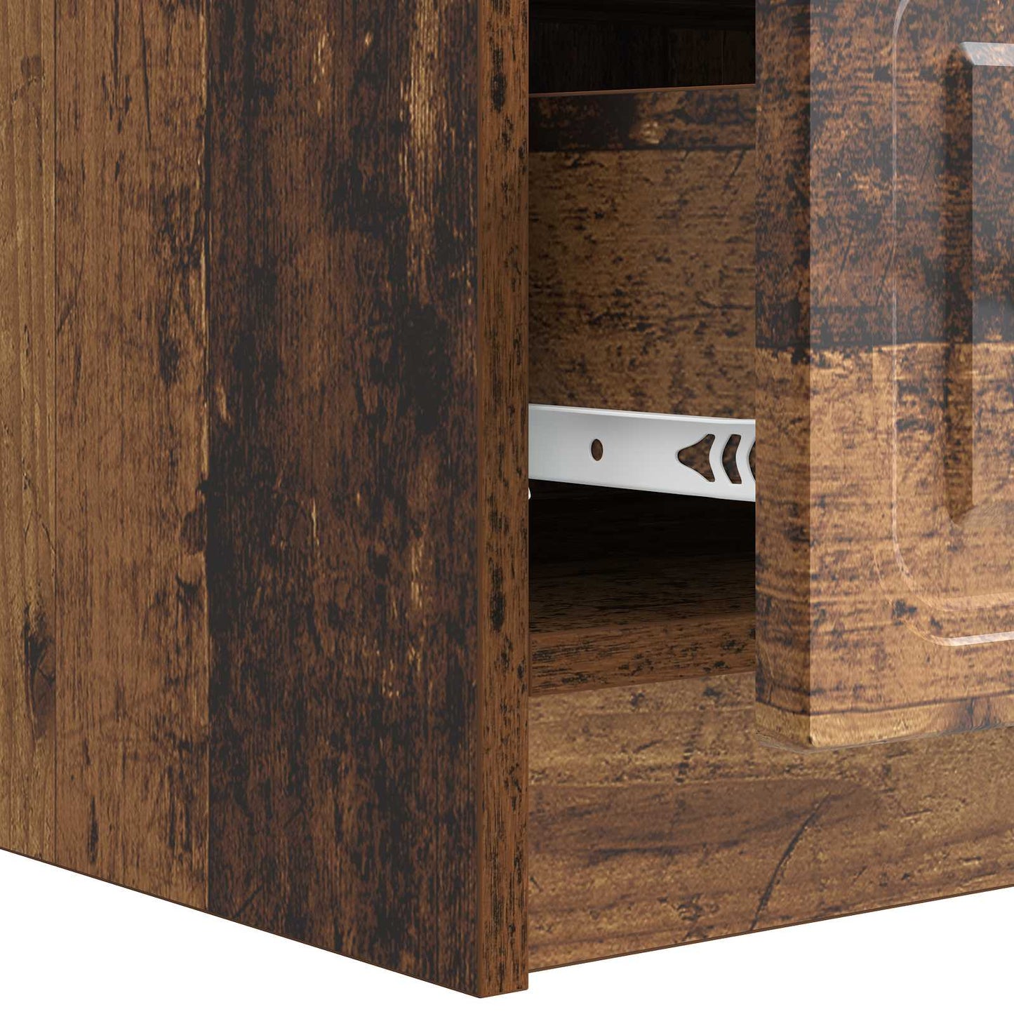 TV szekrény fiókkal Antik Fa 147 x 34,5 x 27 cm Szerelt Fa