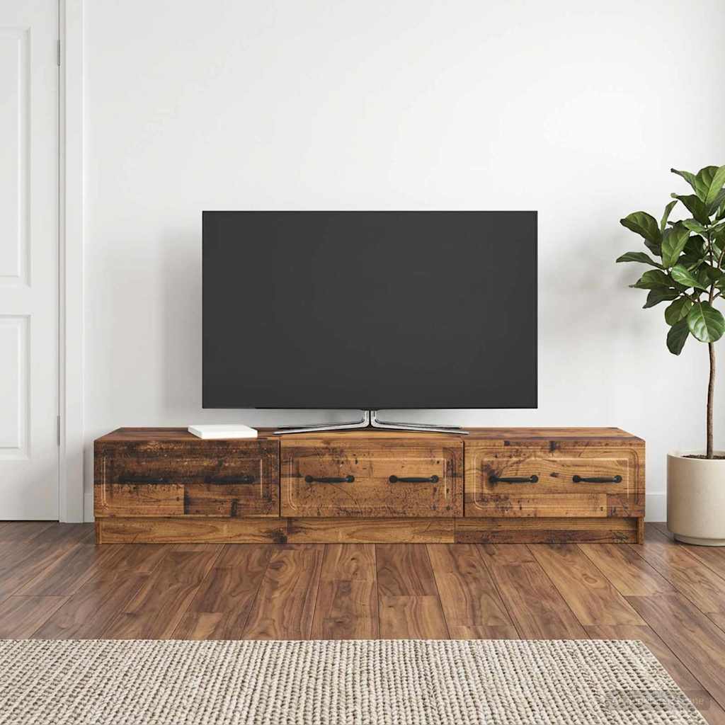 TV szekrény fiókkal Antik Fa 147 x 34,5 x 27 cm Szerelt Fa