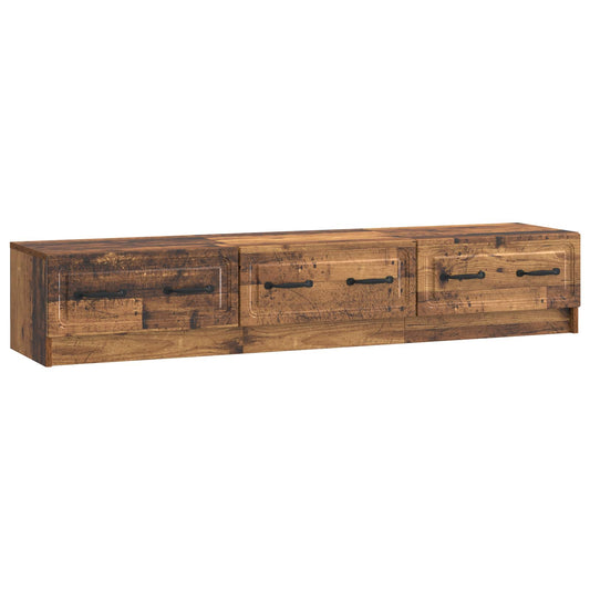 TV szekrény fiókkal Antik Fa 147 x 34,5 x 27 cm Szerelt Fa