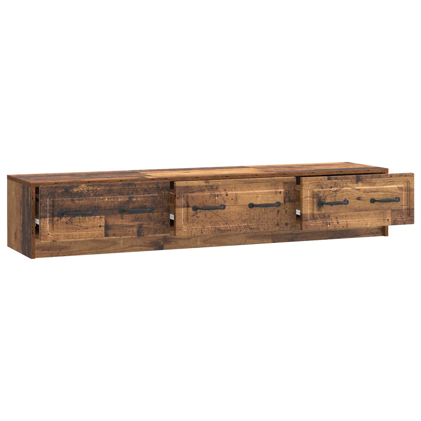 TV szekrény fiókkal Antik Fa 147 x 34,5 x 27 cm Szerelt Fa