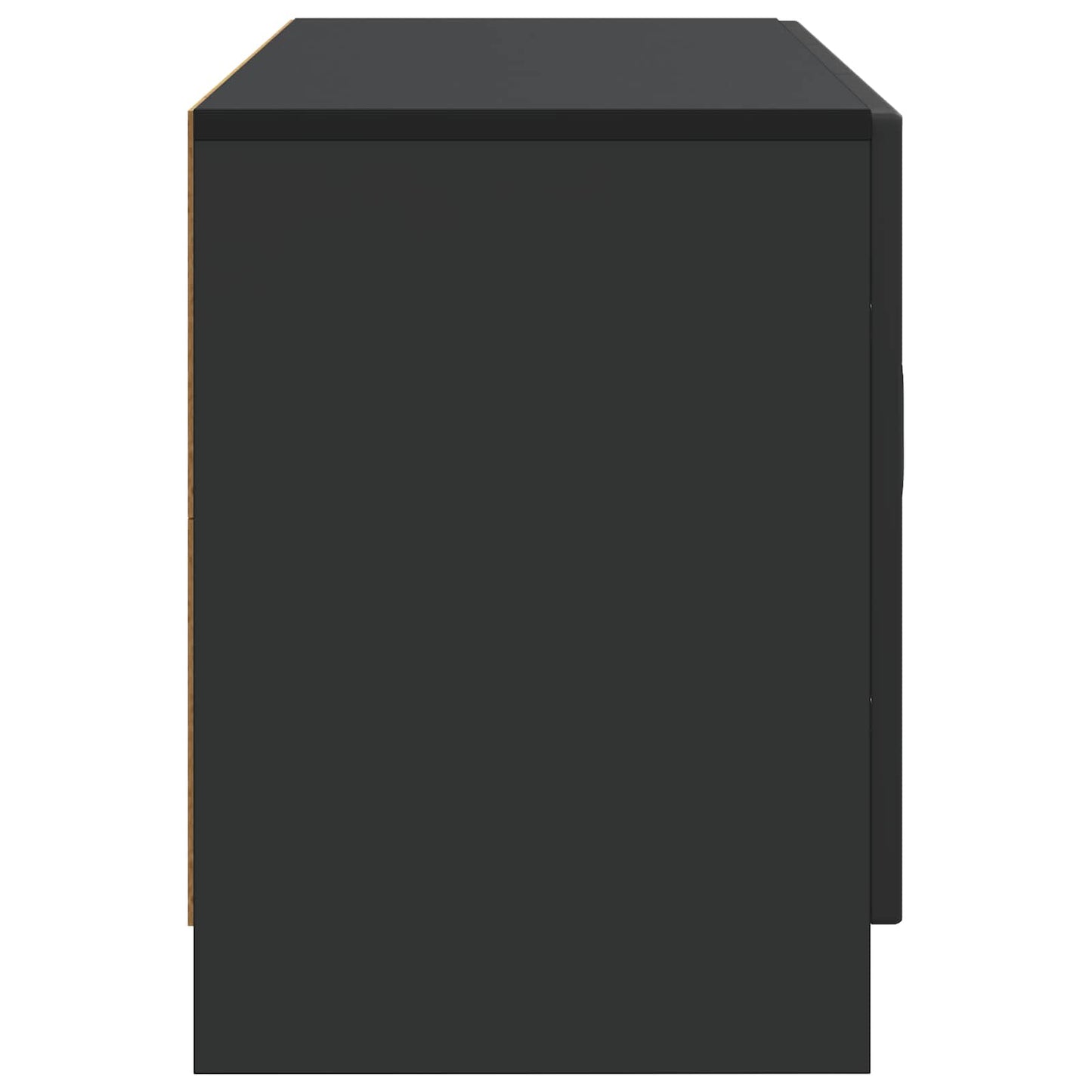 TV szekrény Fekete 99 x 34,5 x 47 cm Szerelt Fa