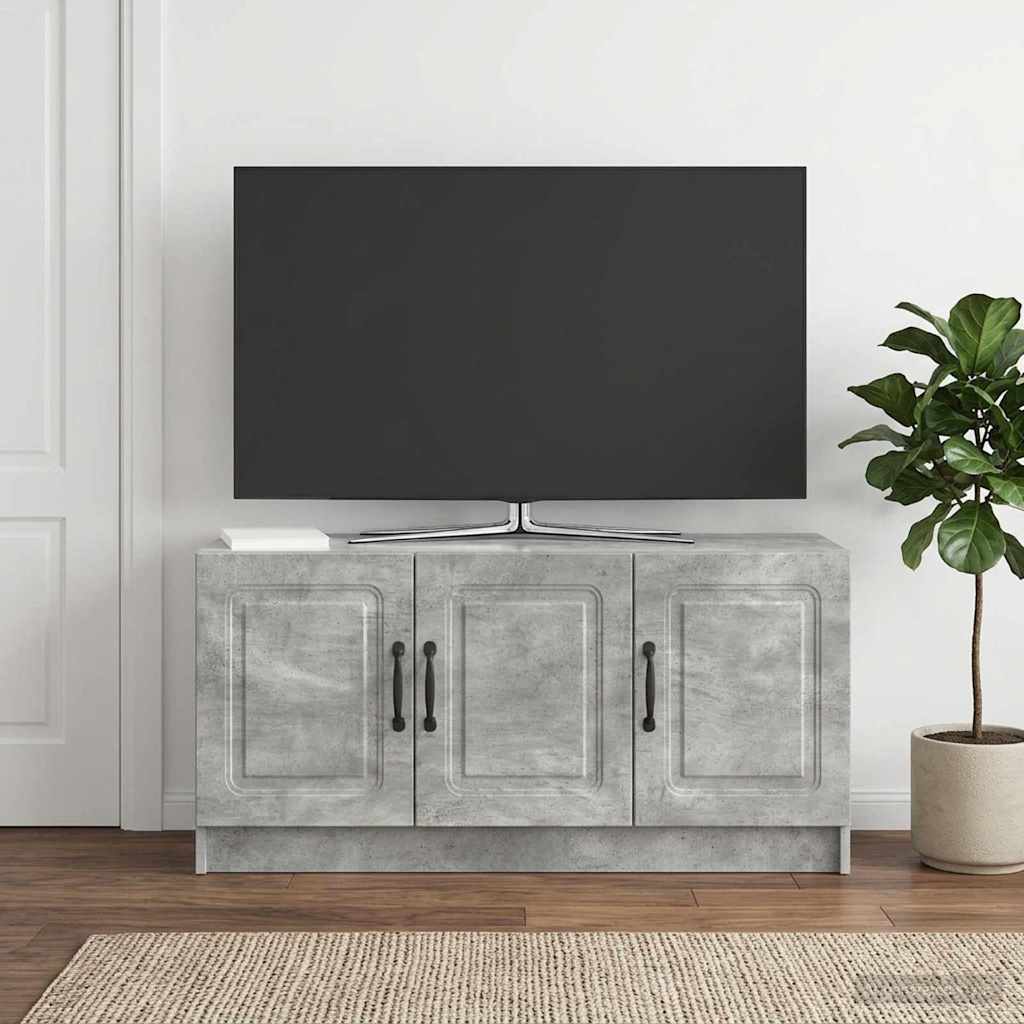 TV szekrény Betonszürke 99 x 34,5 x 47 cm Szerelt Fa