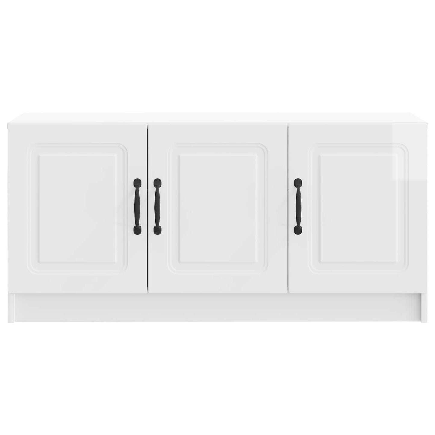 TV szekrény Magasfényű Fehér 99 x 34,5 x 47 cm Szerelt Fa