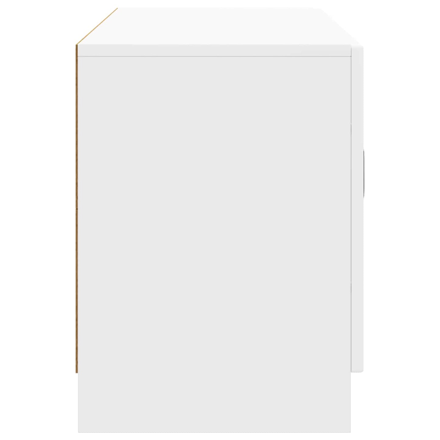TV szekrény Magasfényű Fehér 99 x 34,5 x 47 cm Szerelt Fa