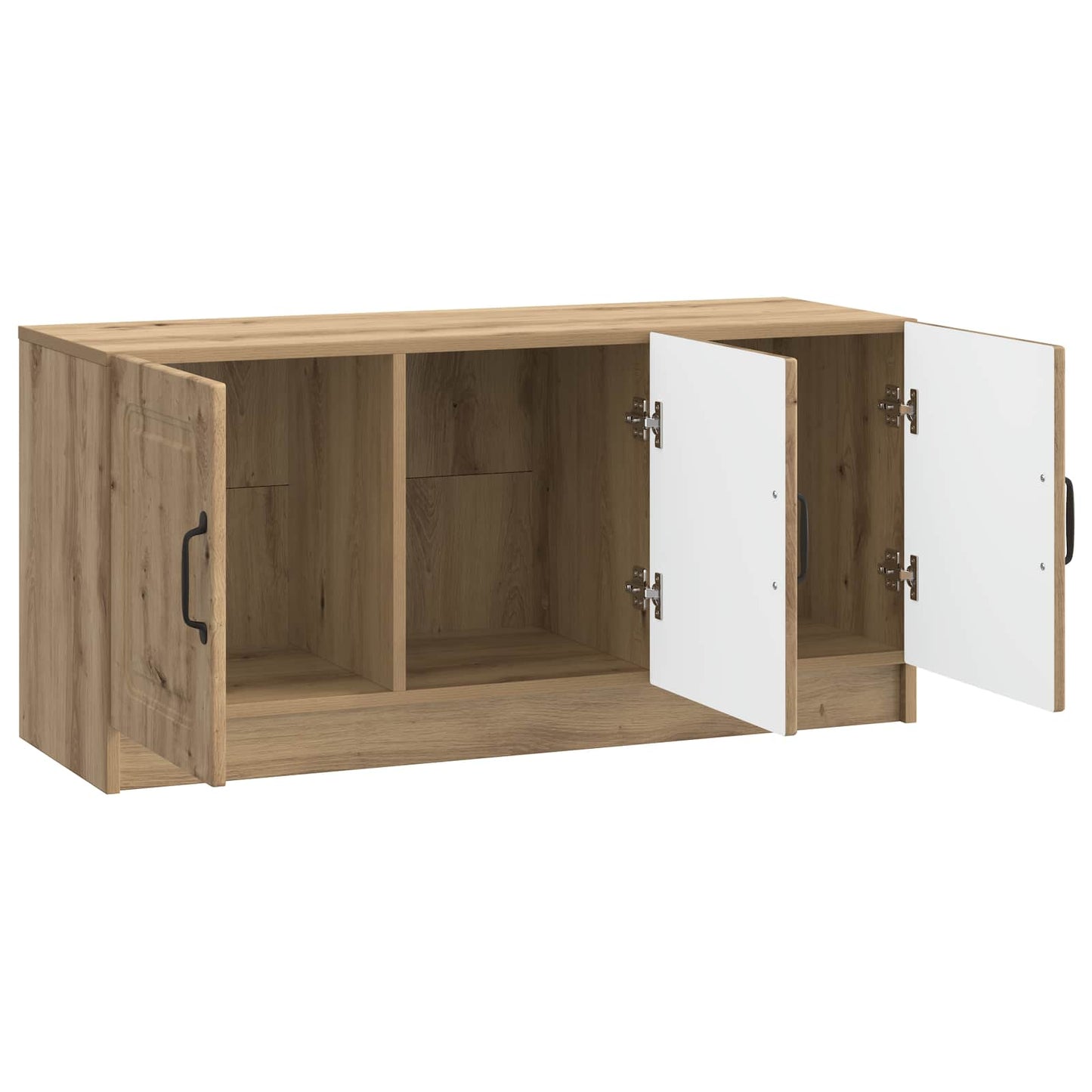 TV szekrény 99 x 34,5 x 47 cm Kézműves Tölgy Szerelt Fa