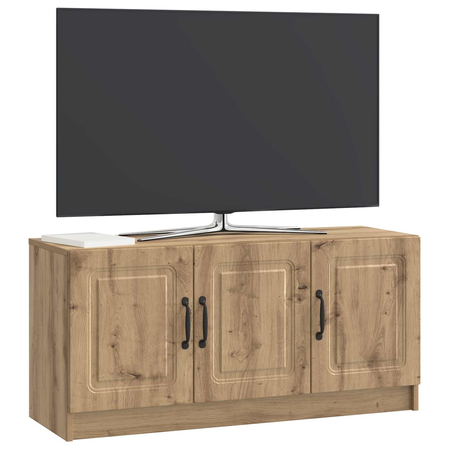 TV szekrény 99 x 34,5 x 47 cm Kézműves Tölgy Szerelt Fa