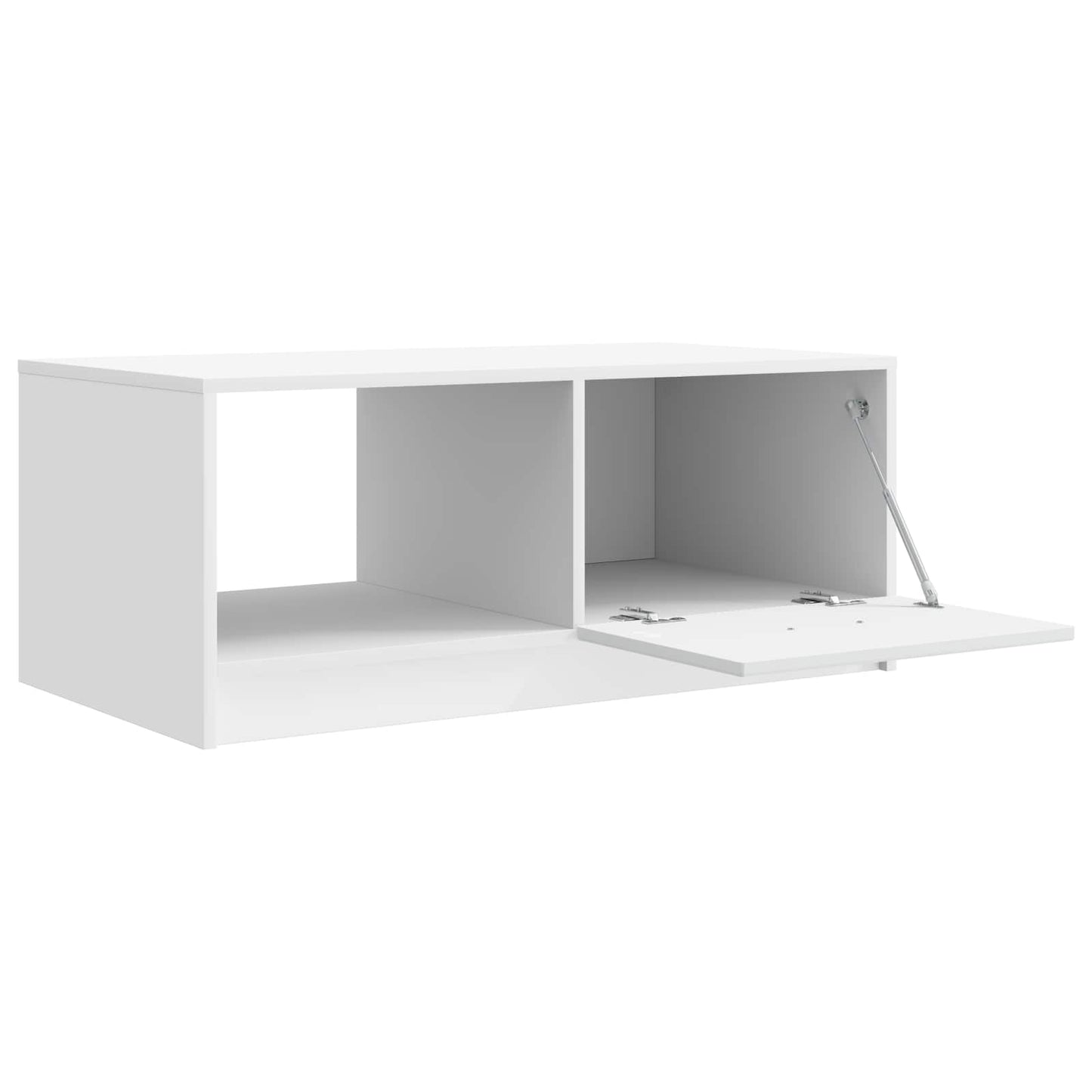 Dohányzóasztal Fehér 90 x 50 x 37 cm Szerelt Fa