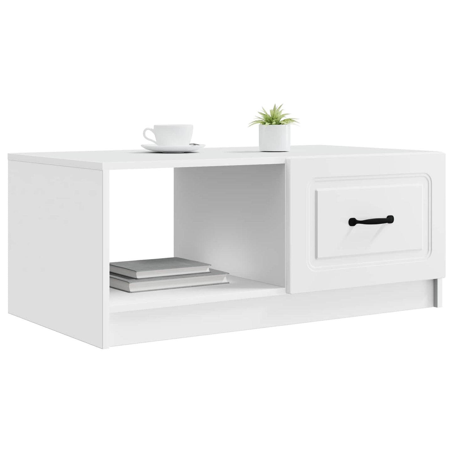 Dohányzóasztal Fehér 90 x 50 x 37 cm Szerelt Fa