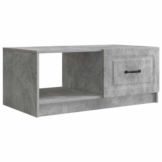 Dohányzóasztal Betonszürke 90 x 50 x 37 cm Szerelt Fa