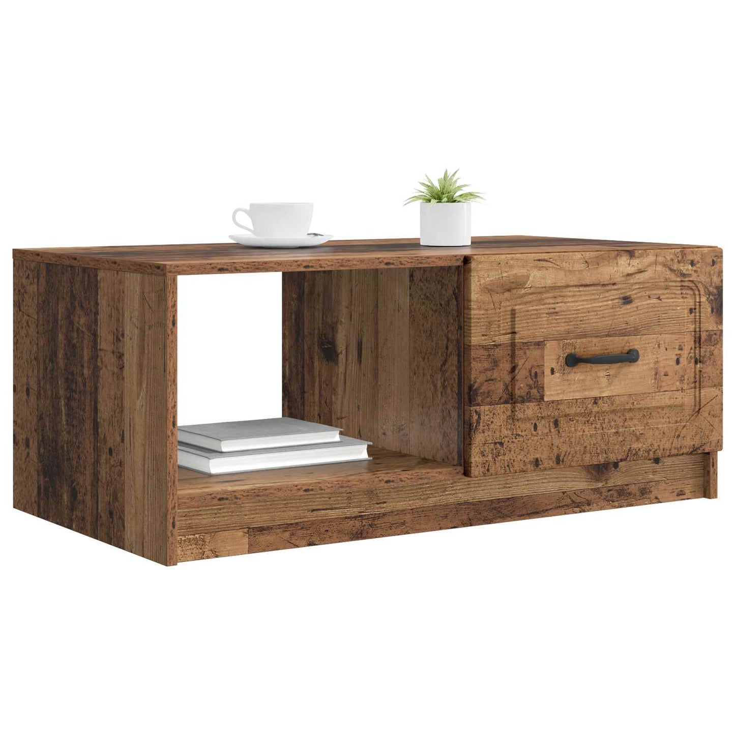 Dohányzóasztal Antik Fa 90 x 50 x 37 cm Szerelt Fa