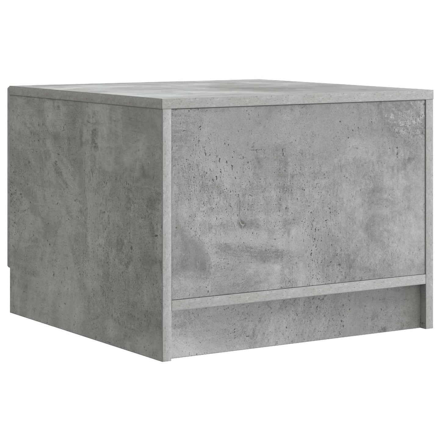 Dohányzóasztal fiókkal Betonszürke 49 x 50 x 37 cm Szerelt Fa