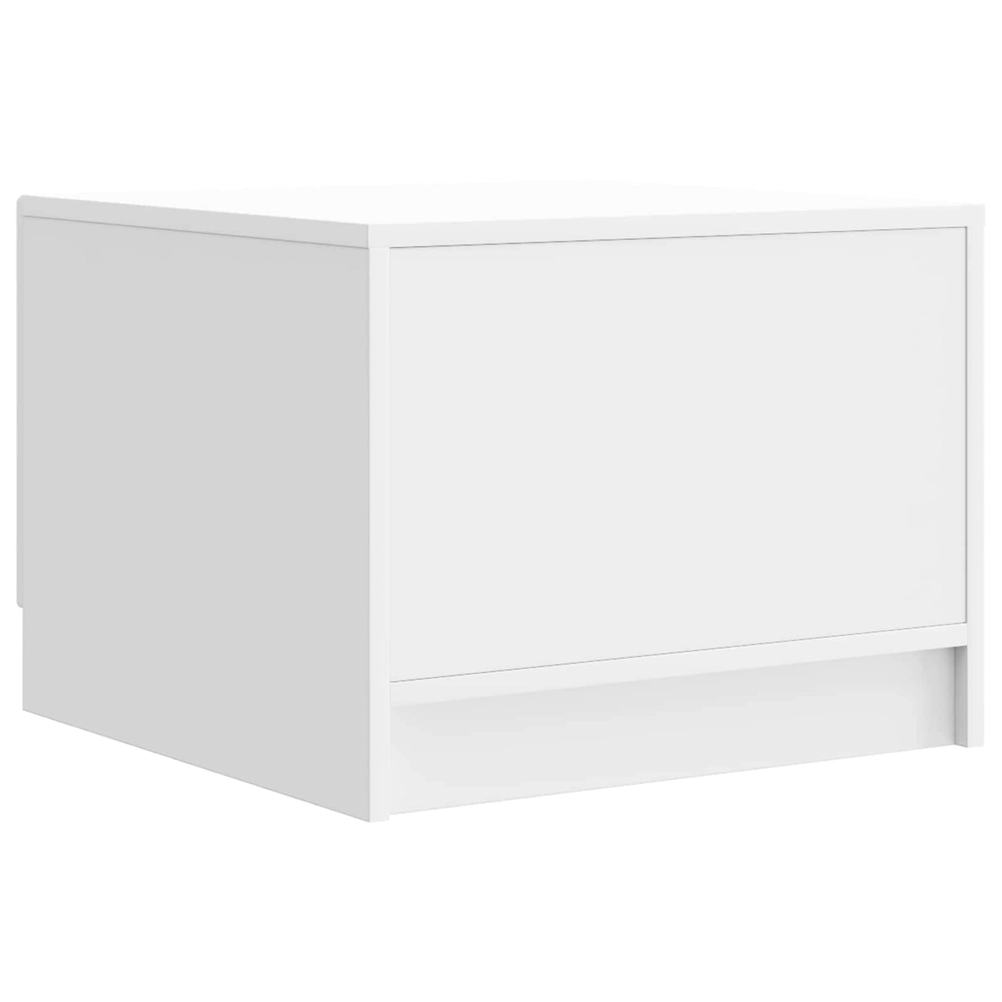 Dohányzóasztal Magasfényű Fehér 49 x 50 x 37 cm Szerelt Fa