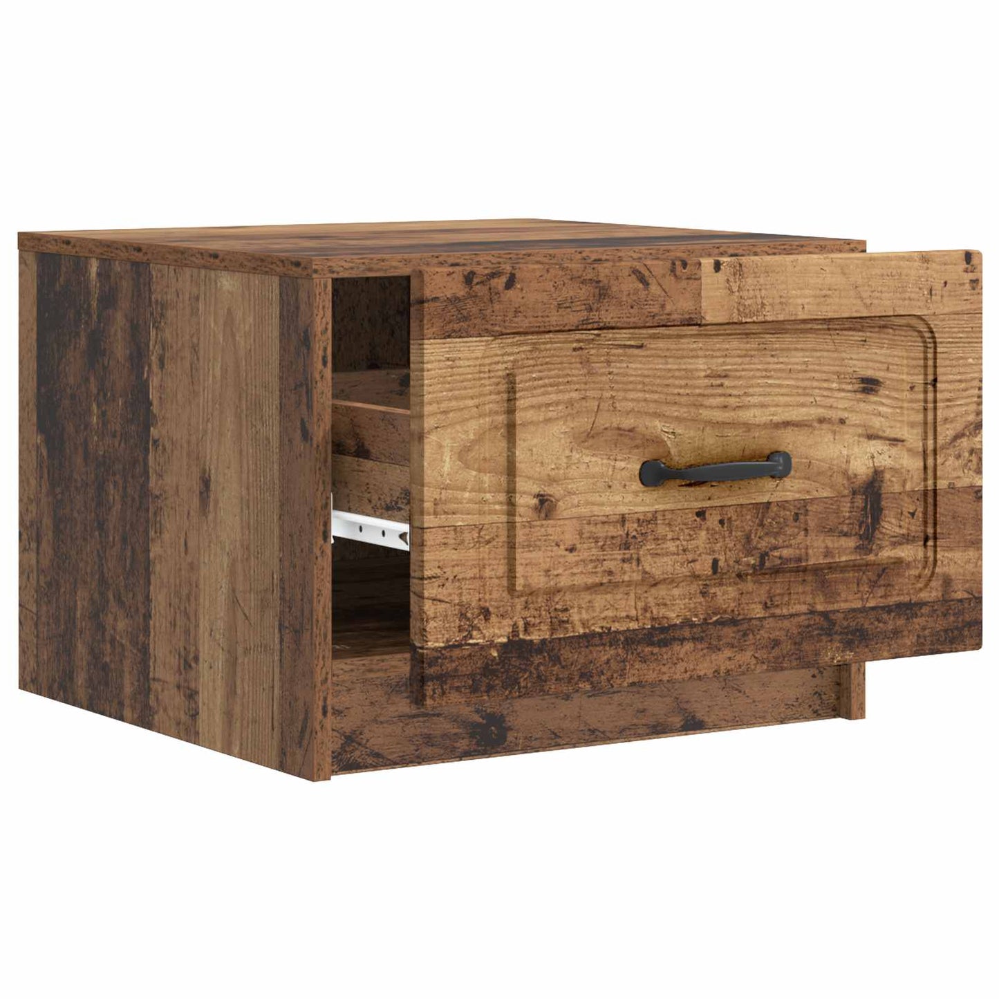 Dohányzóasztal fiókkal Antik Fa 49 x 50 x 37 cm Szerelt Fa