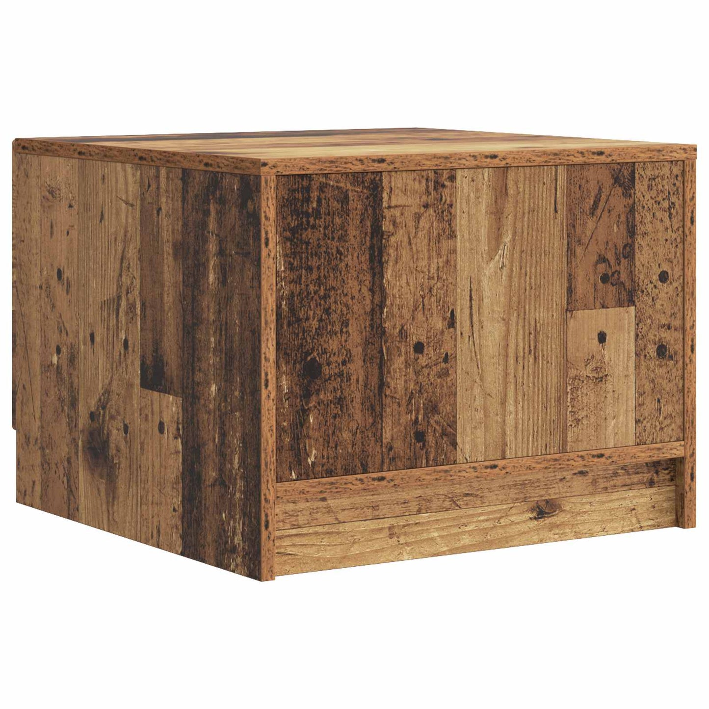 Dohányzóasztal fiókkal Antik Fa 49 x 50 x 37 cm Szerelt Fa