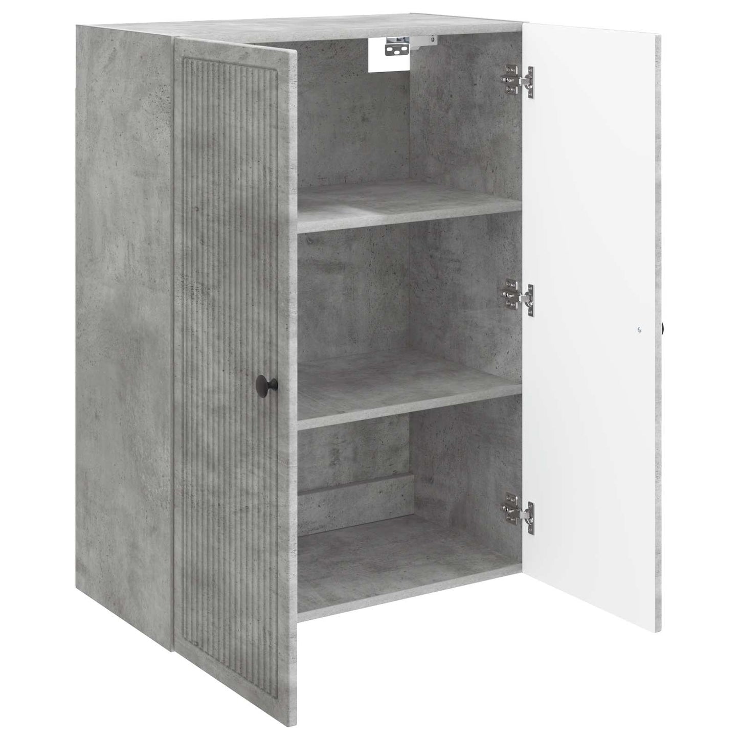 Fali szekrény Betonszürke 66 x 34,5 x 90 cm Szerelt Fa