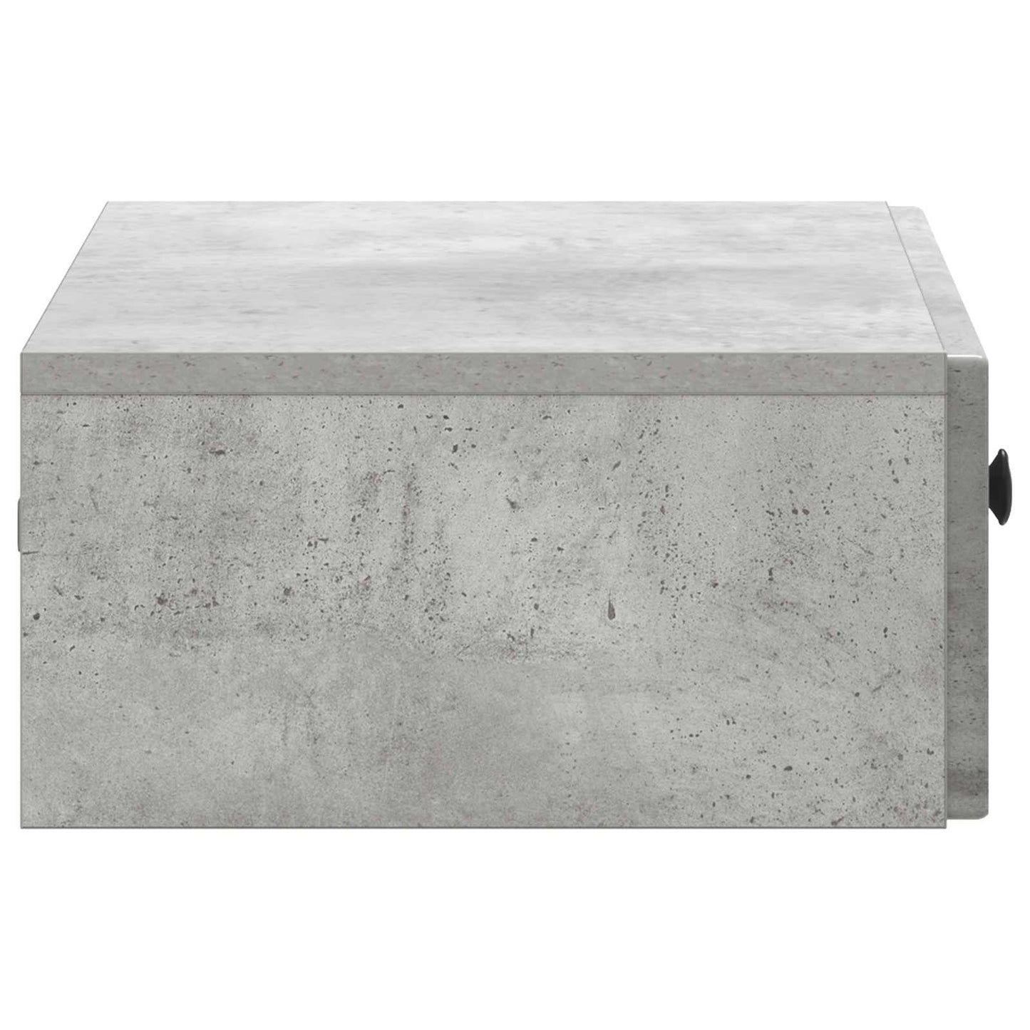 Fali oldaltábla Betonszürke 59 x 34,5 x 17 cm Szerelt Fa