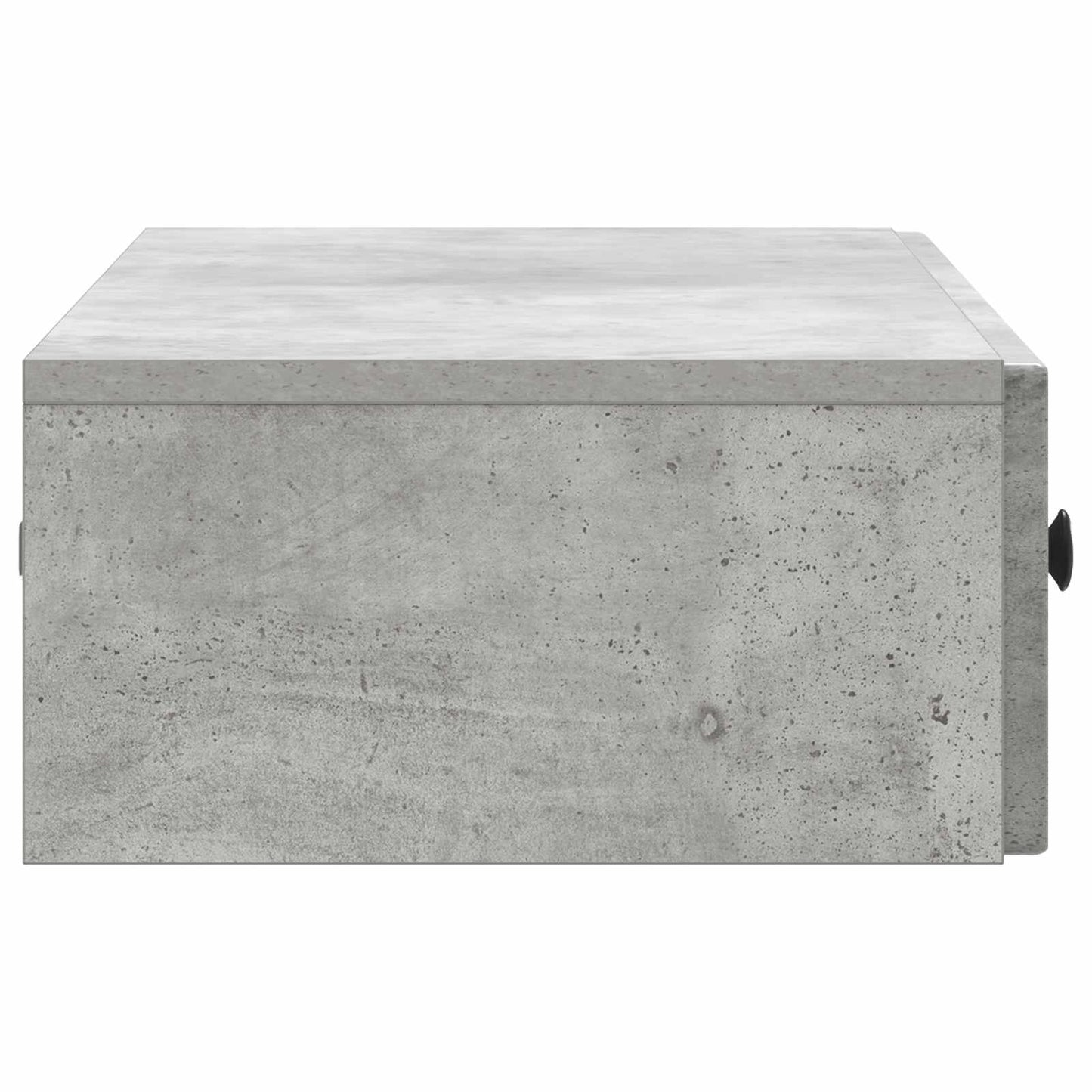 Fali oldaltábla Betonszürke 87,5 x 34,5 x 17 cm Szerelt Fa