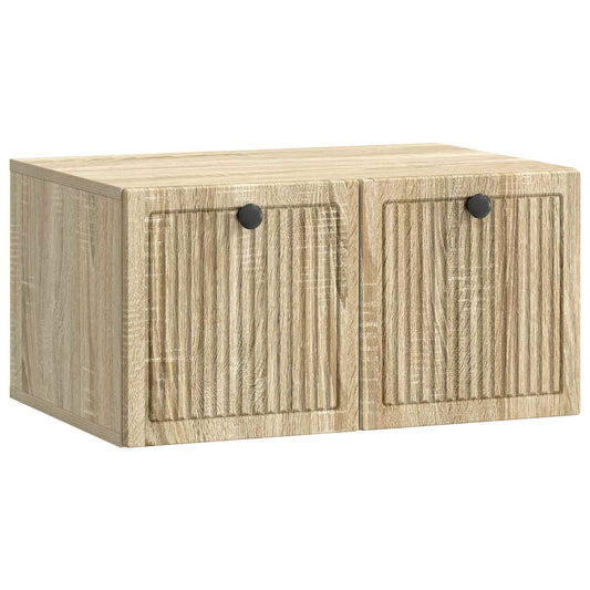 Fali TV szekrény Sonoma Tölgy 59,5 x 41 x 30 cm Szerelt Fa