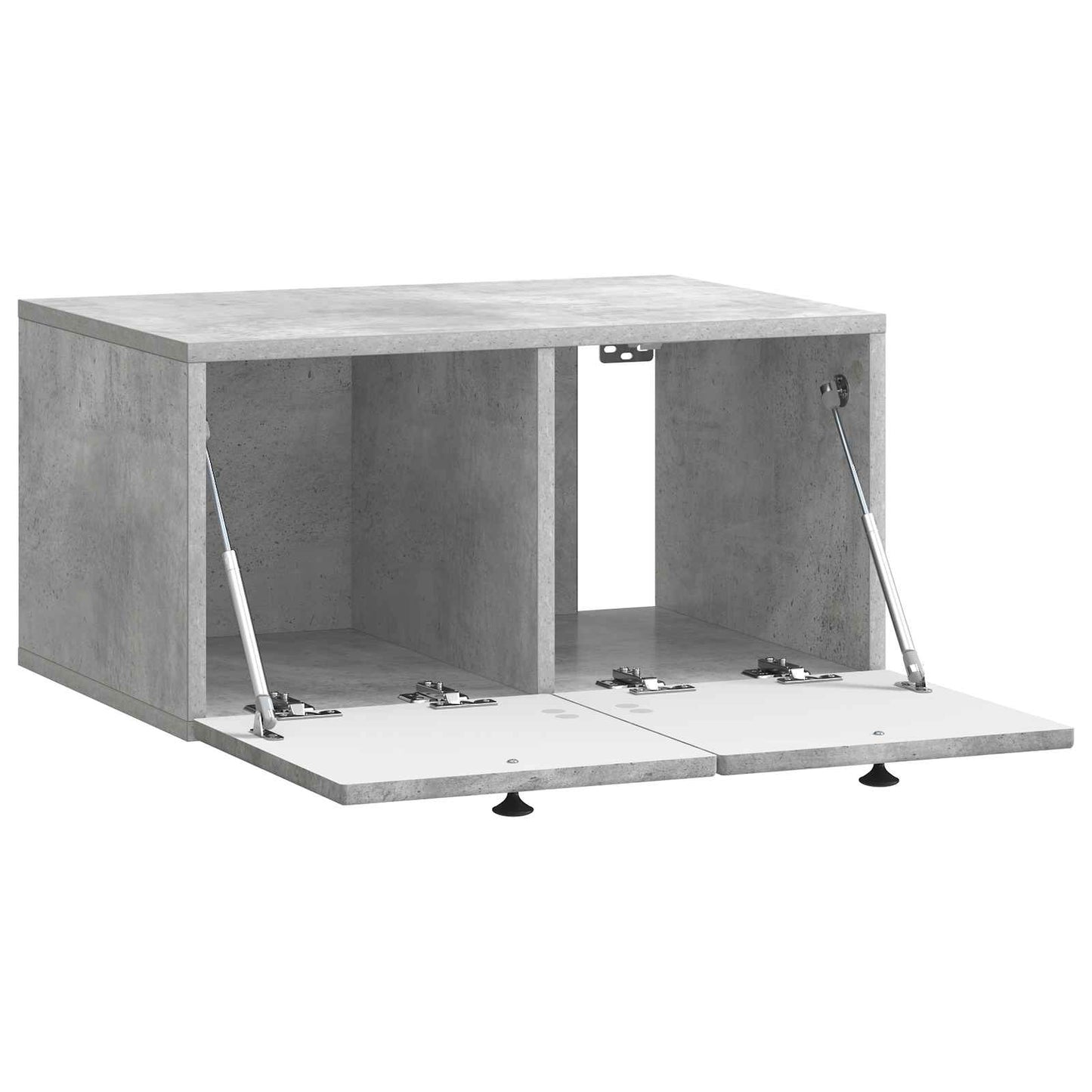 Fali TV szekrény Betonszürke 59,5 x 41 x 30 cm Szerelt Fa