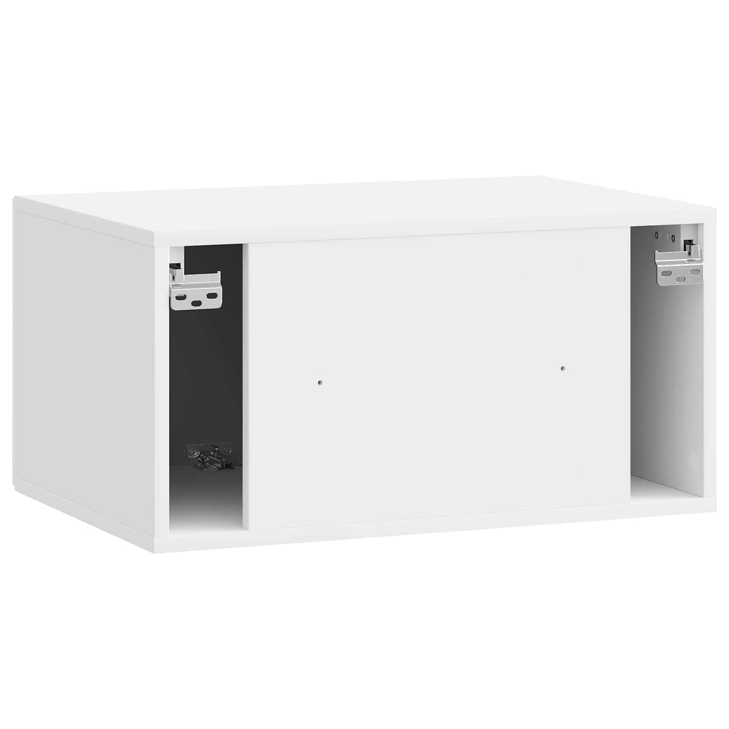 Fali TV szekrény Magasfényű Fehér 59,5 x 41 x 30 cm Szerelt Fa