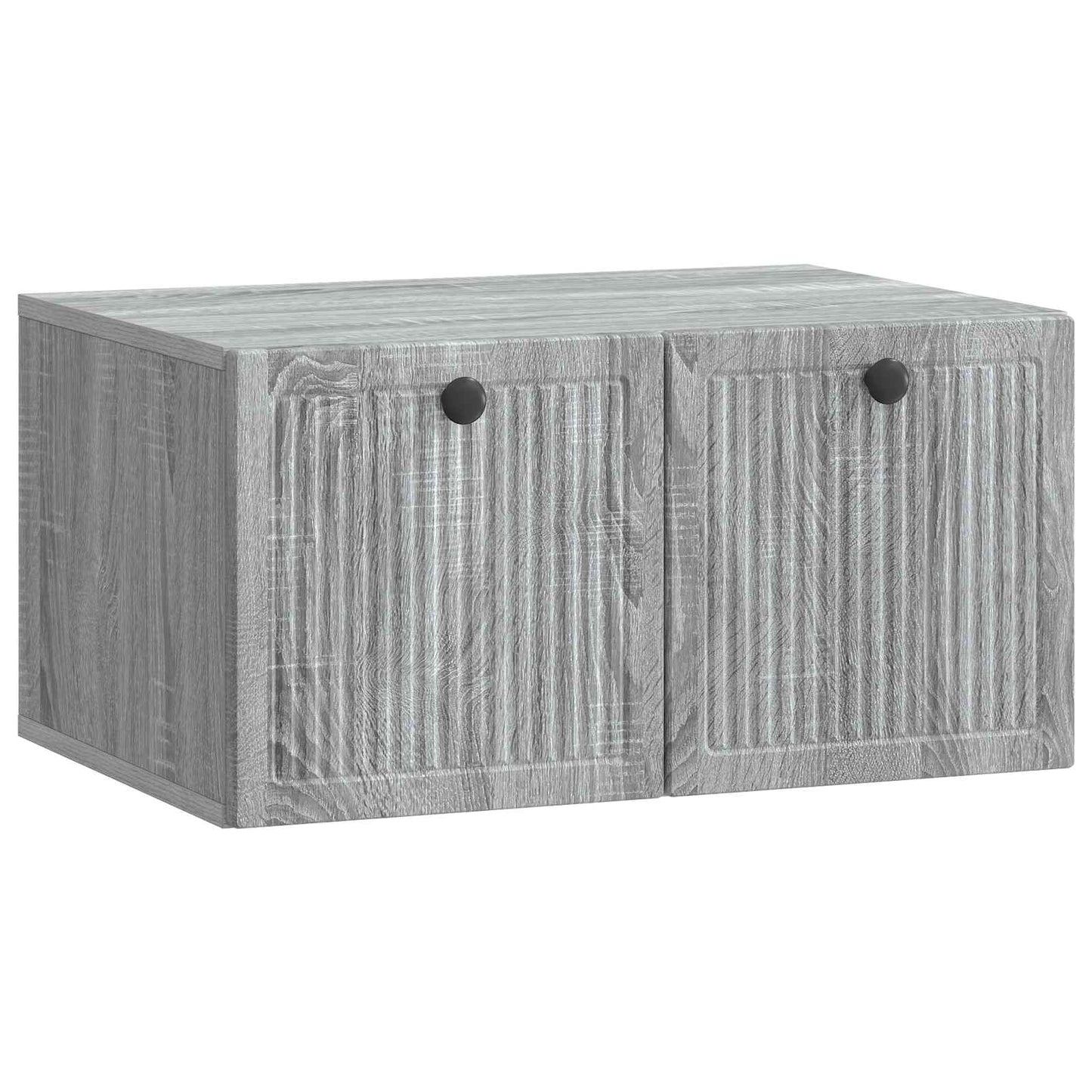 Fali TV szekrény Szürke Sonoma 59,5 x 41 x 30 cm Szerelt Fa