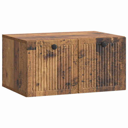 Fali TV szekrény Antik Fa 59,5 x 41 x 30 cm Szerelt Fa