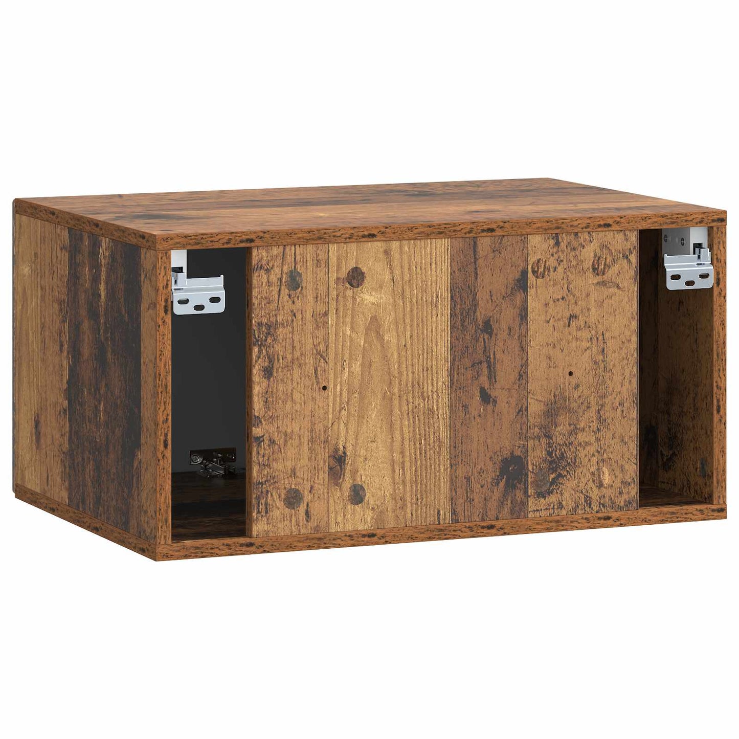 Fali TV szekrény Antik Fa 59,5 x 41 x 30 cm Szerelt Fa