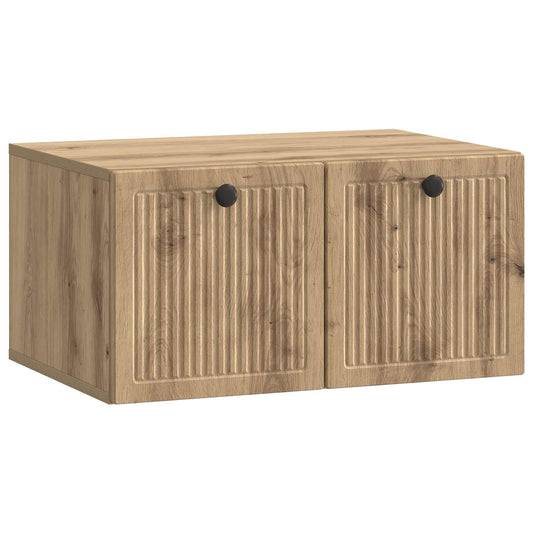 Fali TV szekrény Kézműves Tölgy 59,5 x 41 x 30 cm Szerelt Fa