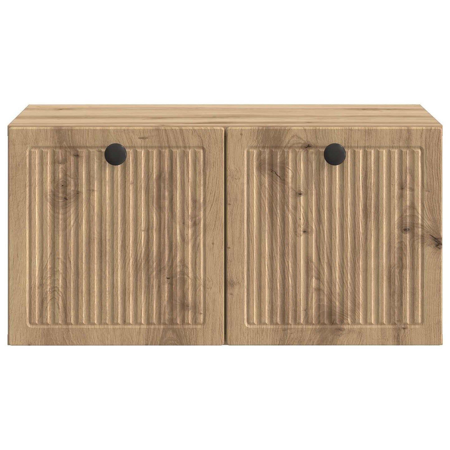 Fali TV szekrény 59,5 x 41 x 30 cm Kézműves Tölgy Szerelt Fa