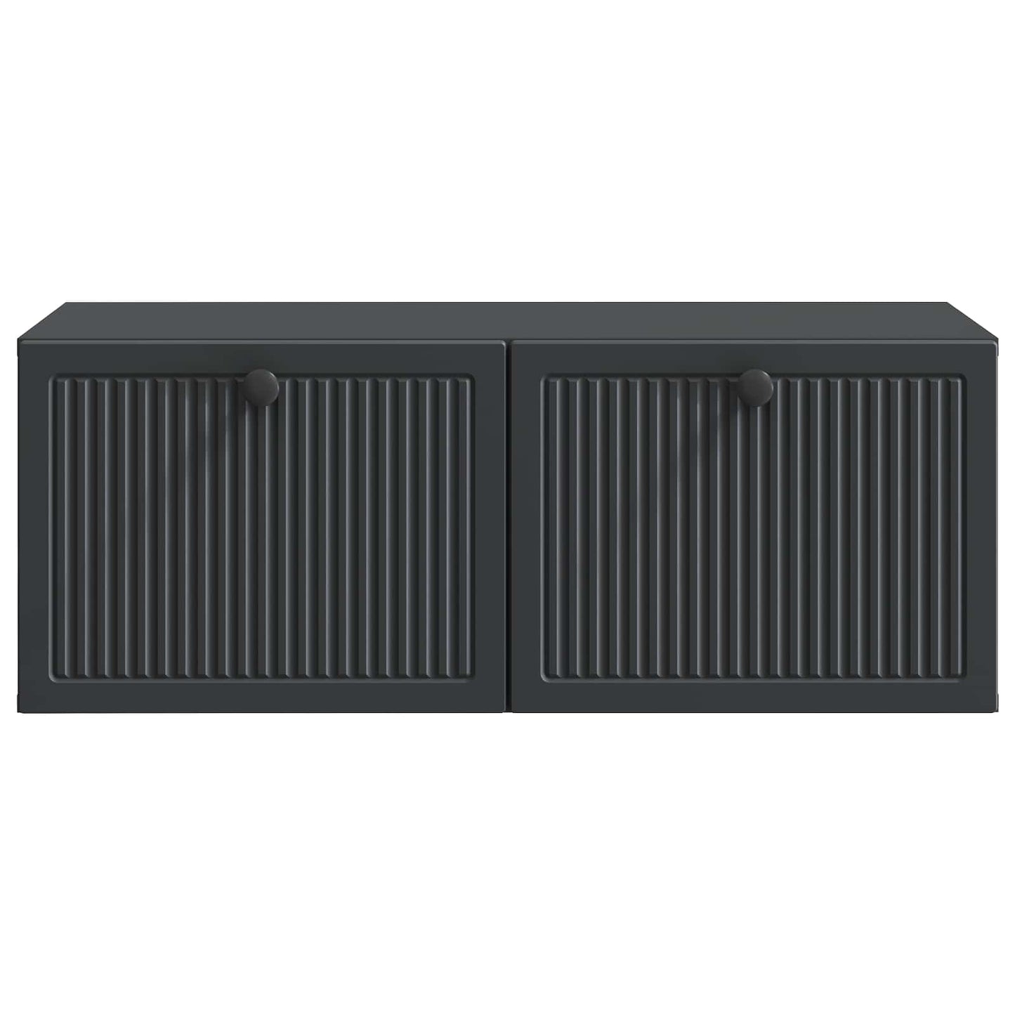 Fali TV szekrény Fekete 78,5 x 41 x 30 cm Szerelt Fa
