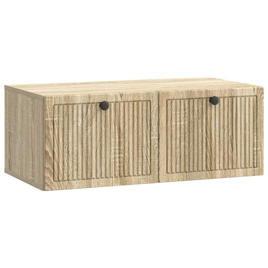 Fali TV szekrény Sonoma Tölgy 78,5 x 41 x 30 cm Szerelt Fa