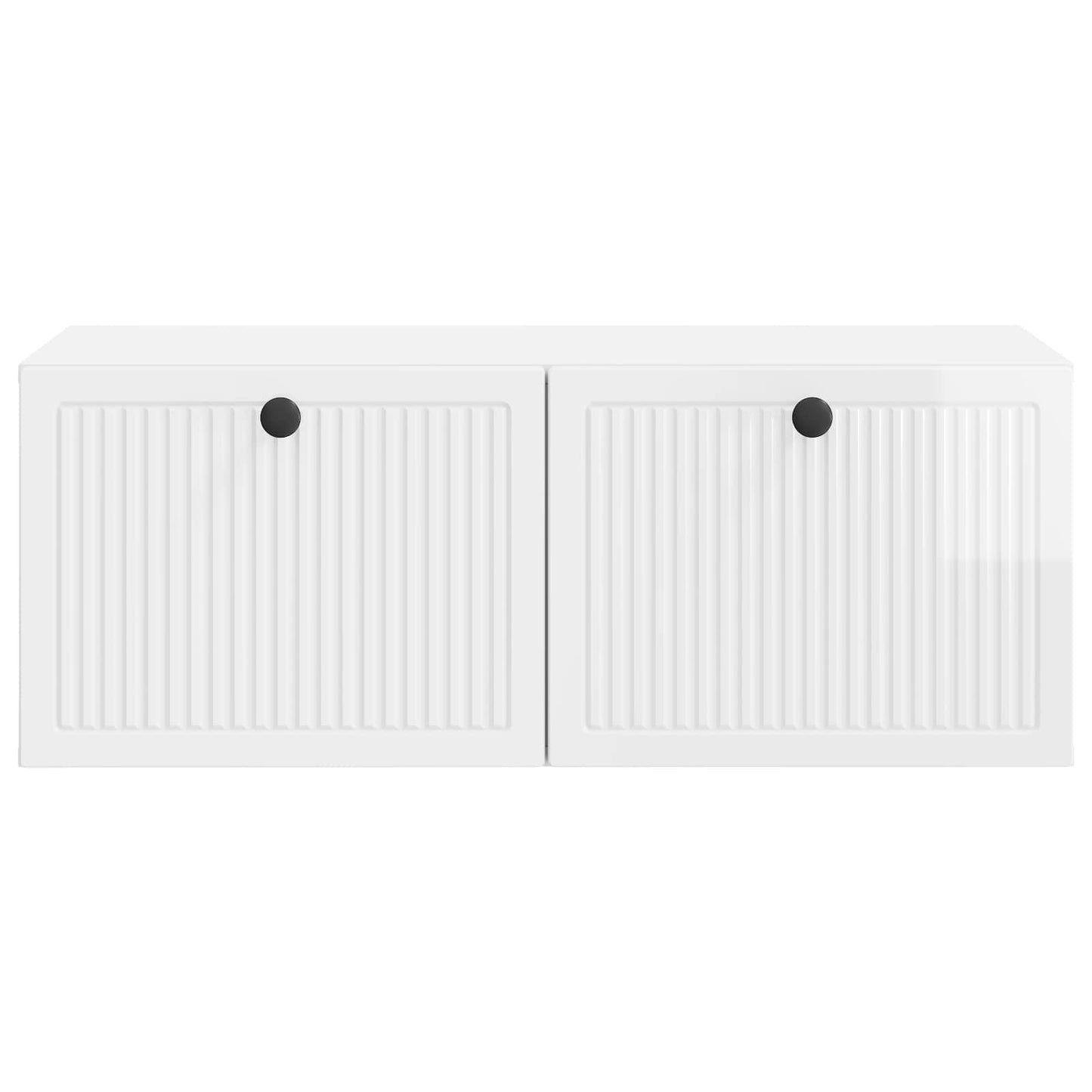 Fali TV szekrény Magasfényű Fehér 78,5 x 41 x 30 cm Szerelt Fa