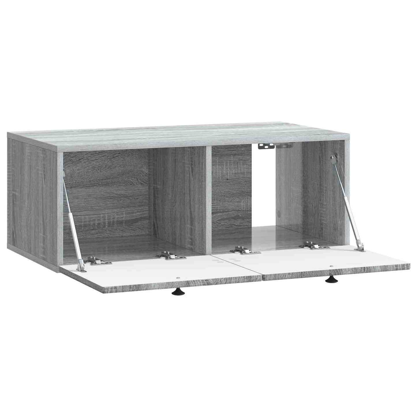 Fali TV szekrény Szürke Sonoma 78,5 x 41 x 30 cm Szerelt Fa