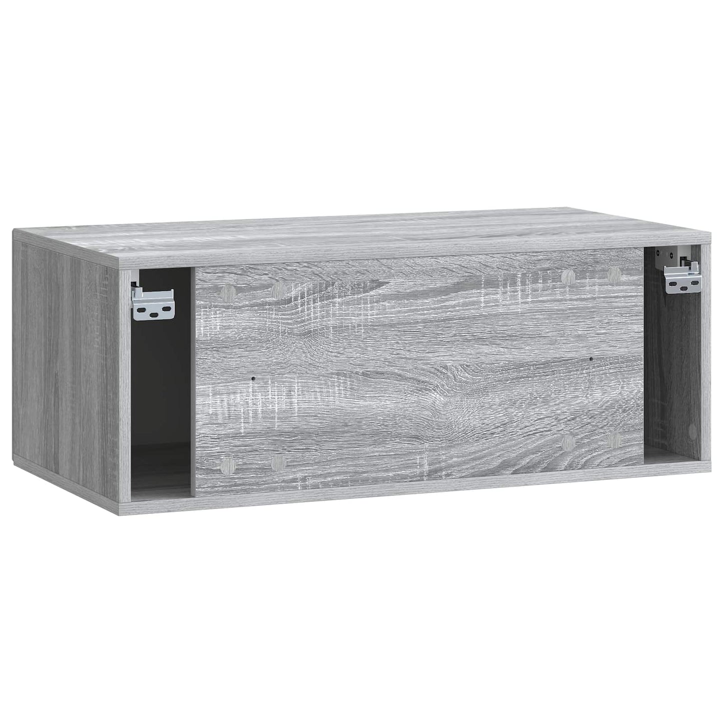 Fali TV szekrény Szürke Sonoma 78,5 x 41 x 30 cm Szerelt Fa