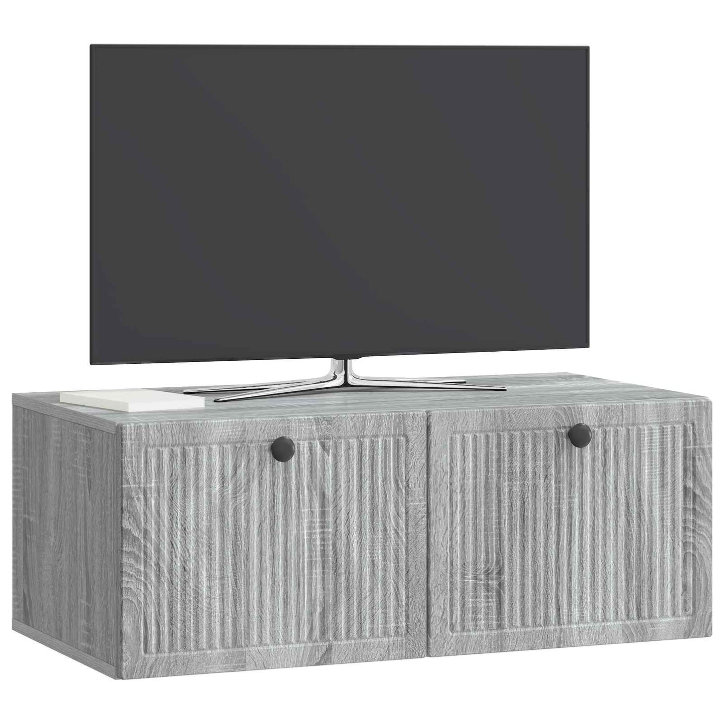 Fali TV szekrény Szürke Sonoma 78,5 x 41 x 30 cm Szerelt Fa