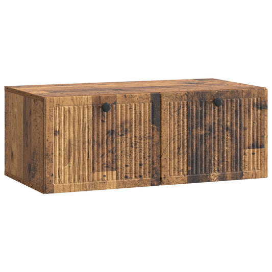 Fali TV szekrény Antik Fa 78,5 x 41 x 30 cm Szerelt Fa