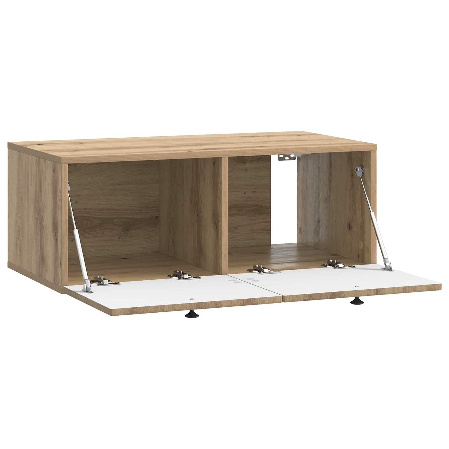 Fali TV szekrény 78,5 x 41 x 30 cm Kézműves Tölgy Szerelt Fa