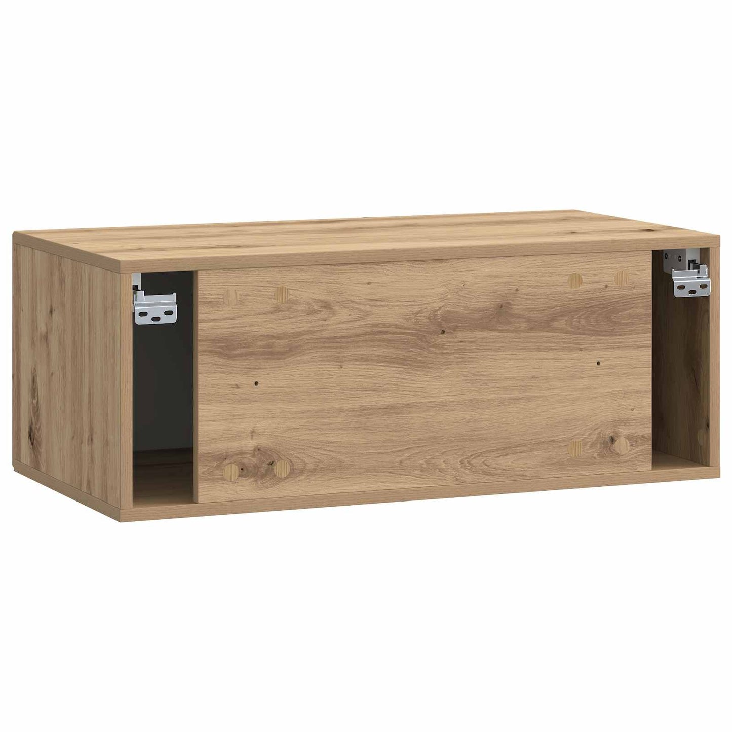 Fali TV szekrény 78,5 x 41 x 30 cm Kézműves Tölgy Szerelt Fa