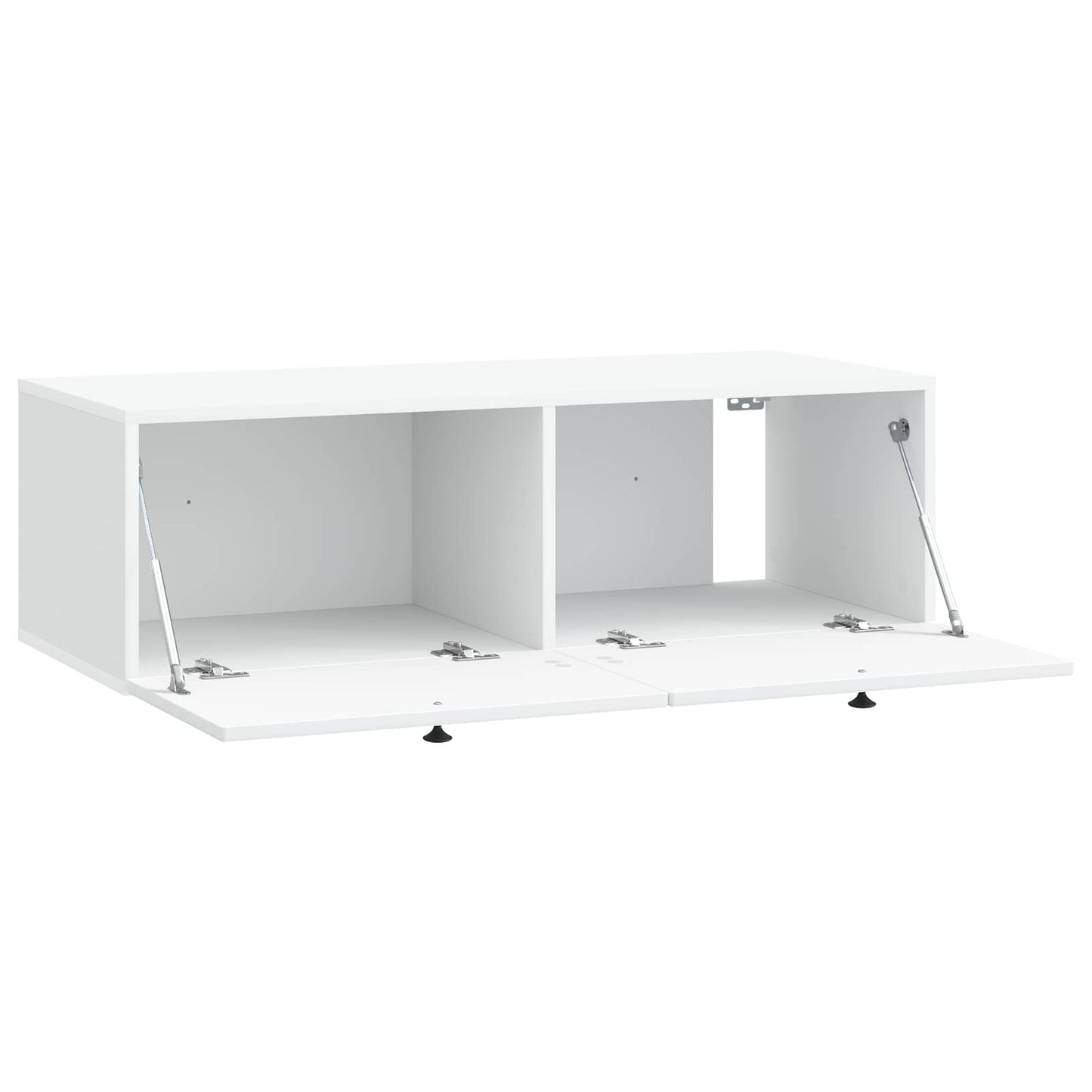 Fali TV szekrény Fehér 98 x 41 x 30 cm Szerelt Fa