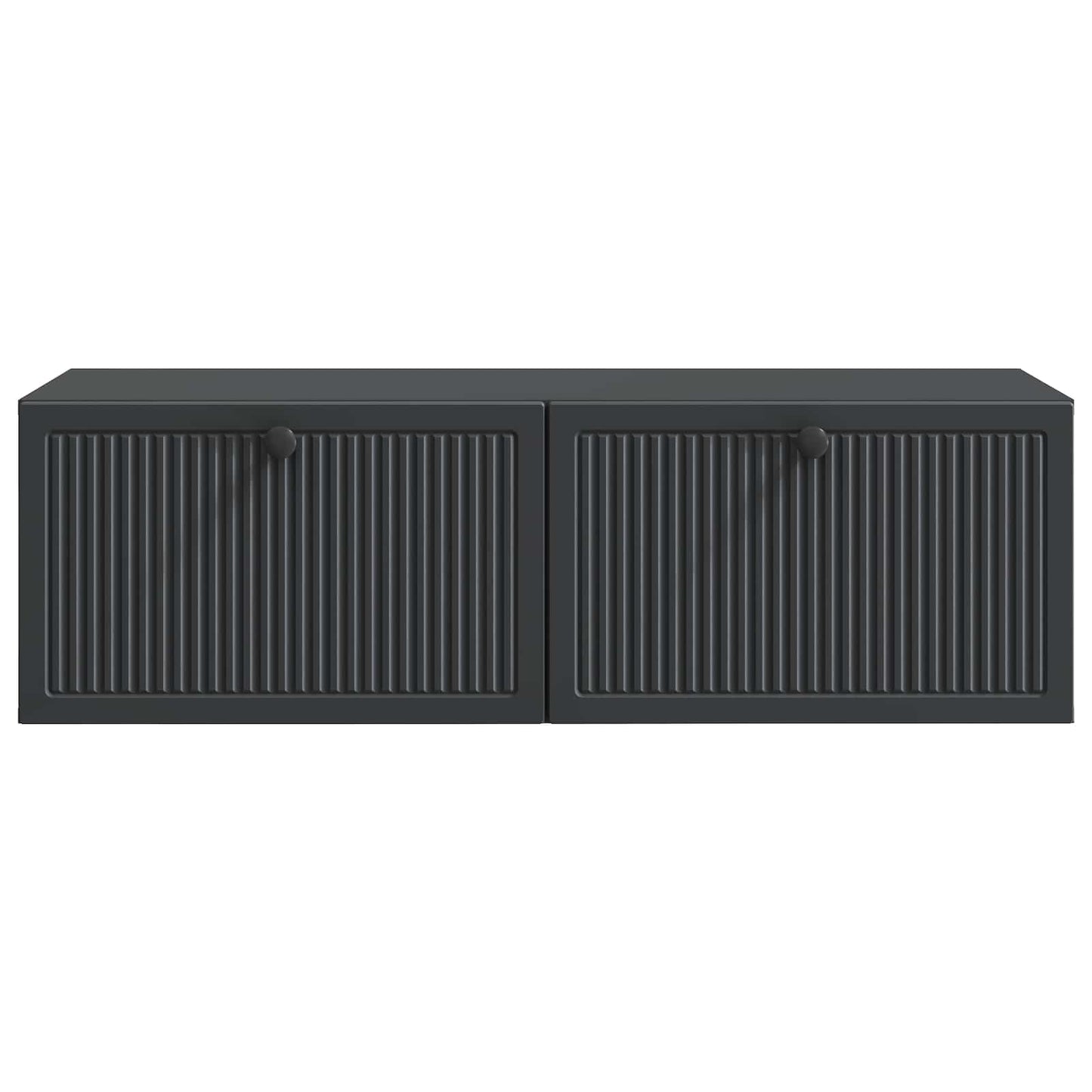 Fali TV szekrény Fekete 98 x 41 x 30 cm Szerelt Fa