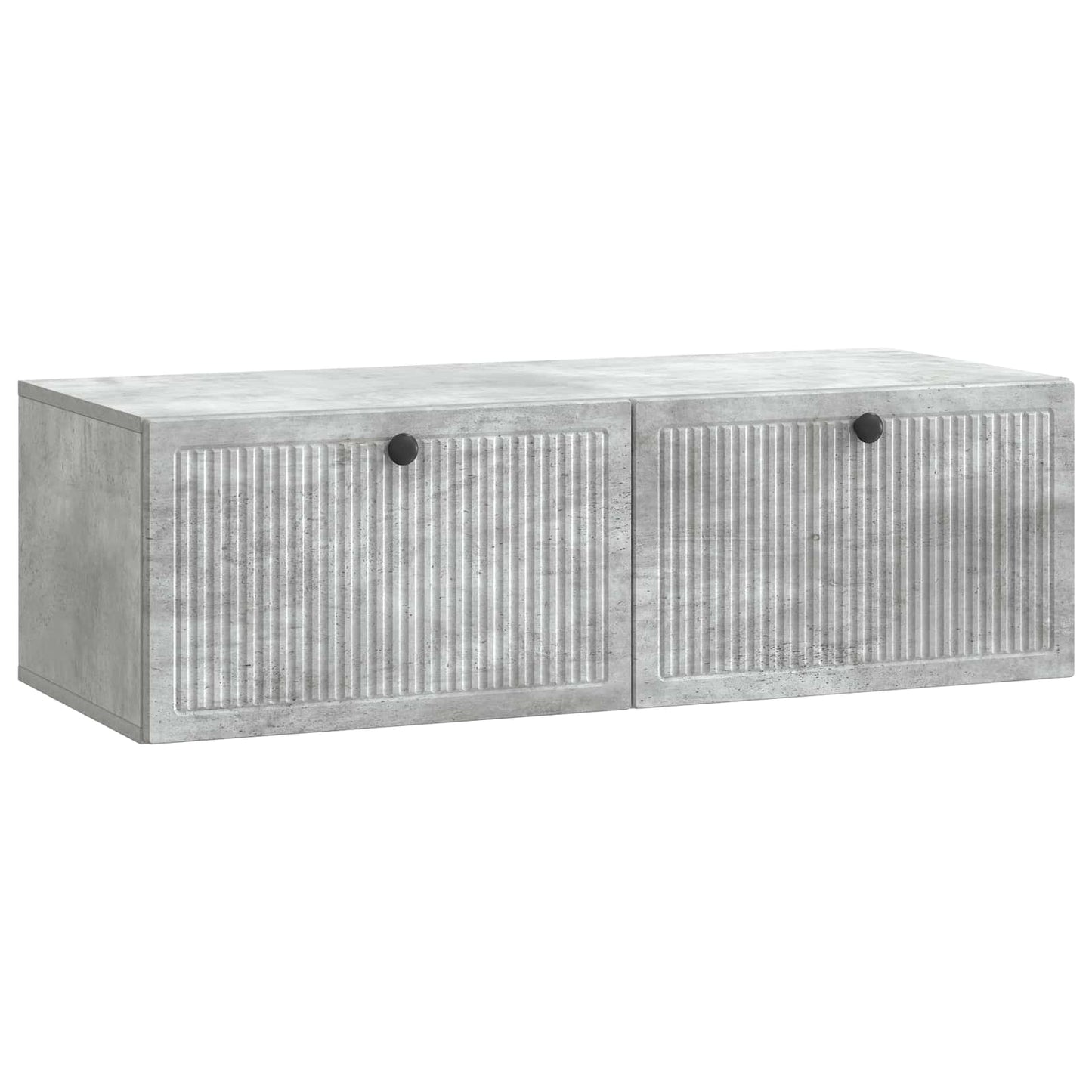 Fali TV szekrény Betonszürke 98 x 41 x 30 cm Szerelt Fa