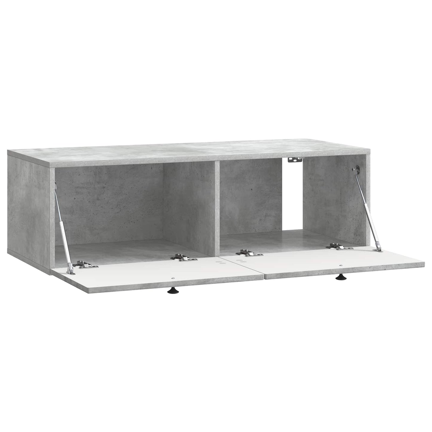 Fali TV szekrény Betonszürke 98 x 41 x 30 cm Szerelt Fa