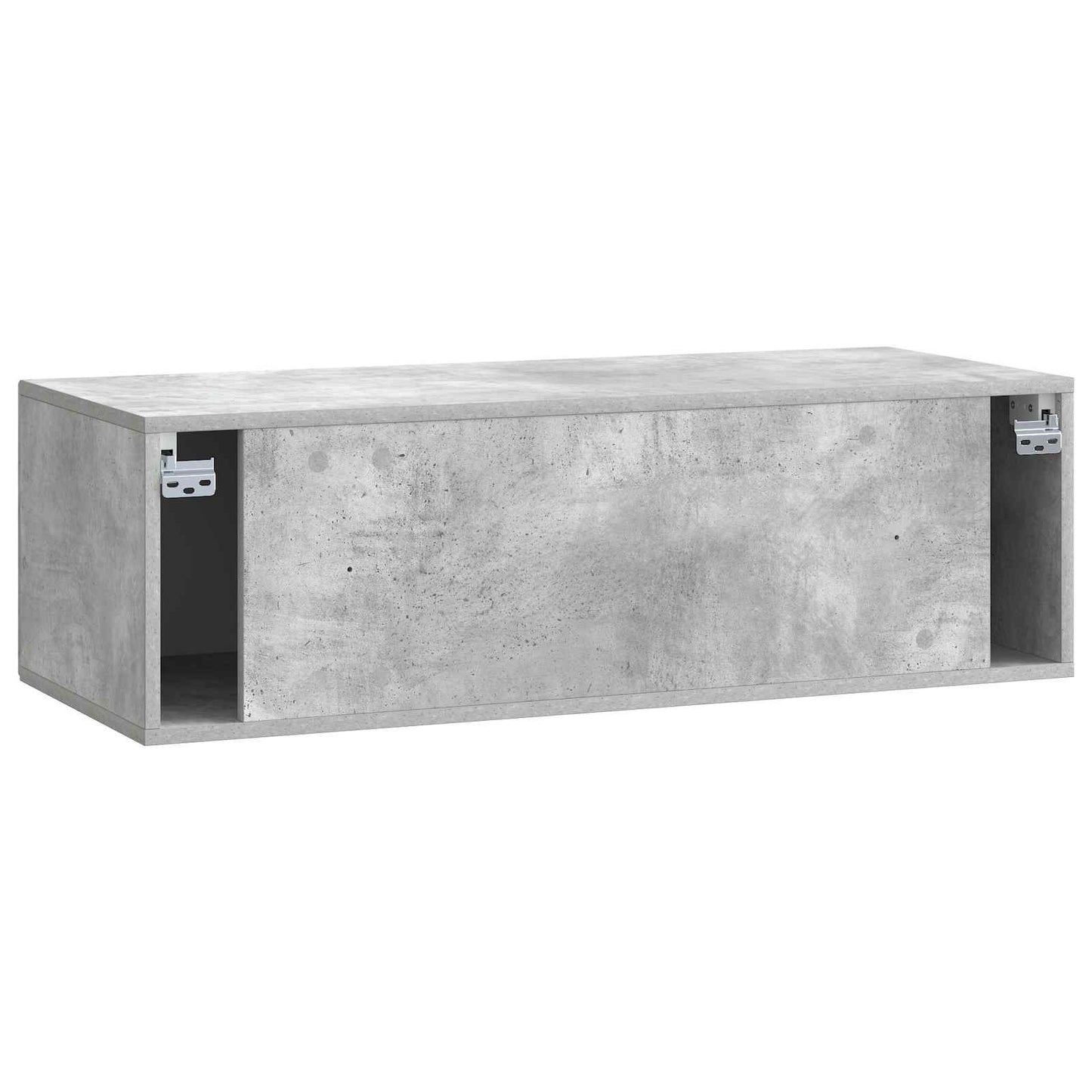 Fali TV szekrény Betonszürke 98 x 41 x 30 cm Szerelt Fa